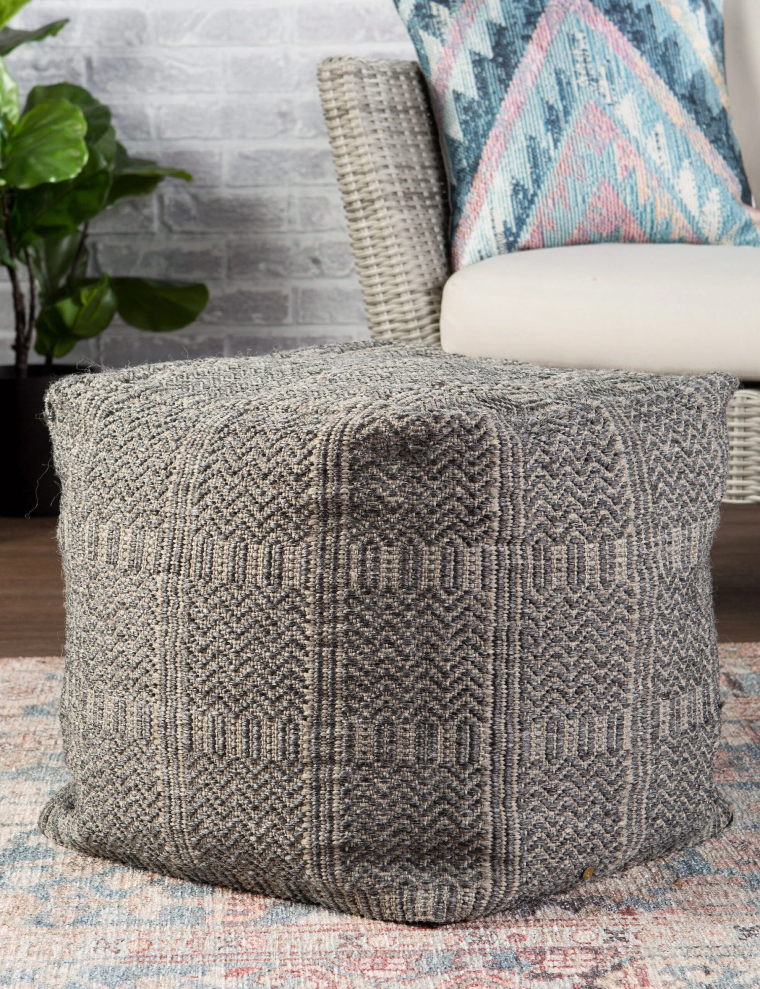 Tindra Indoor / Outdoor Pouf - Image 2