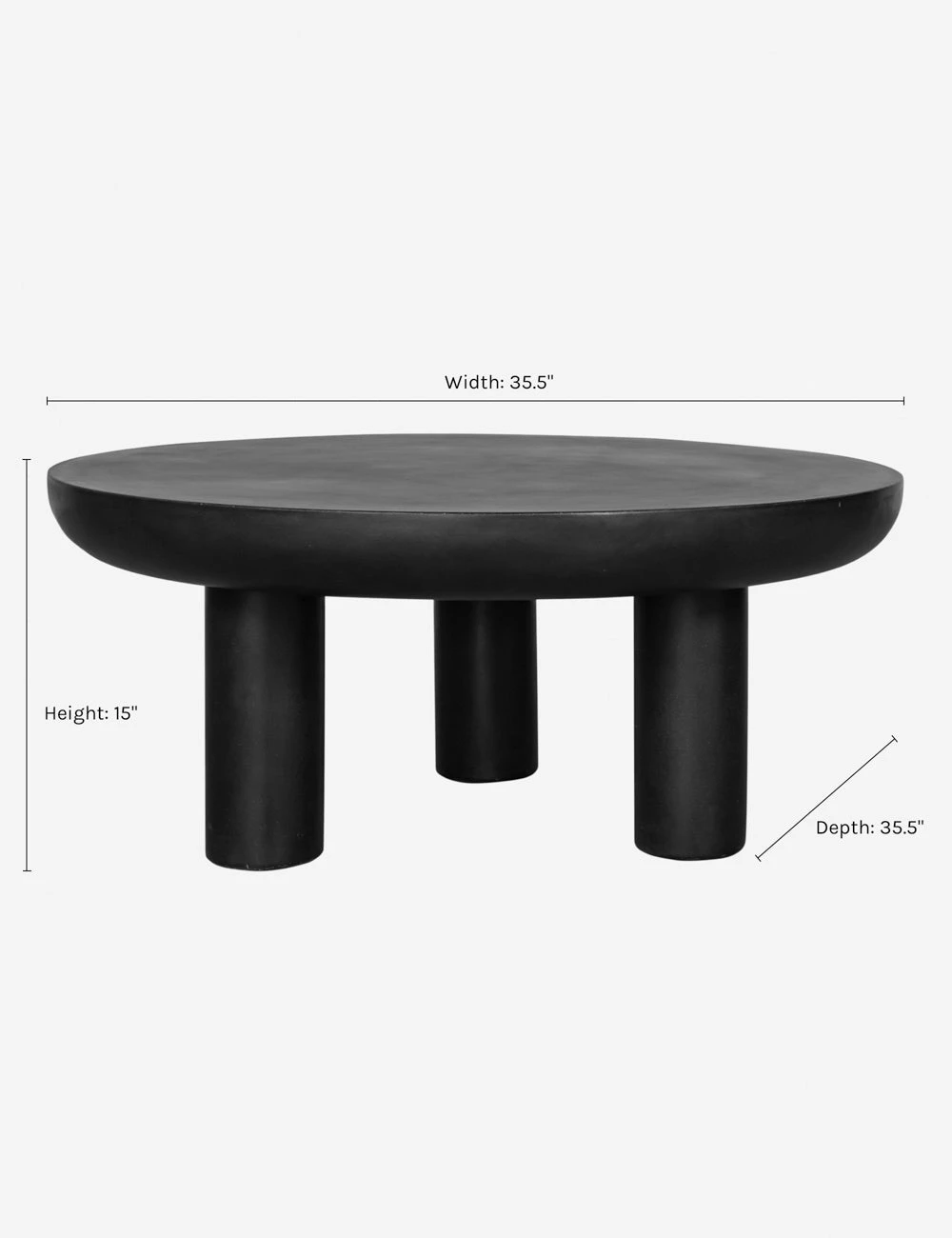Peagan Indoor / Outdoor Round Coffee Table - Image 5