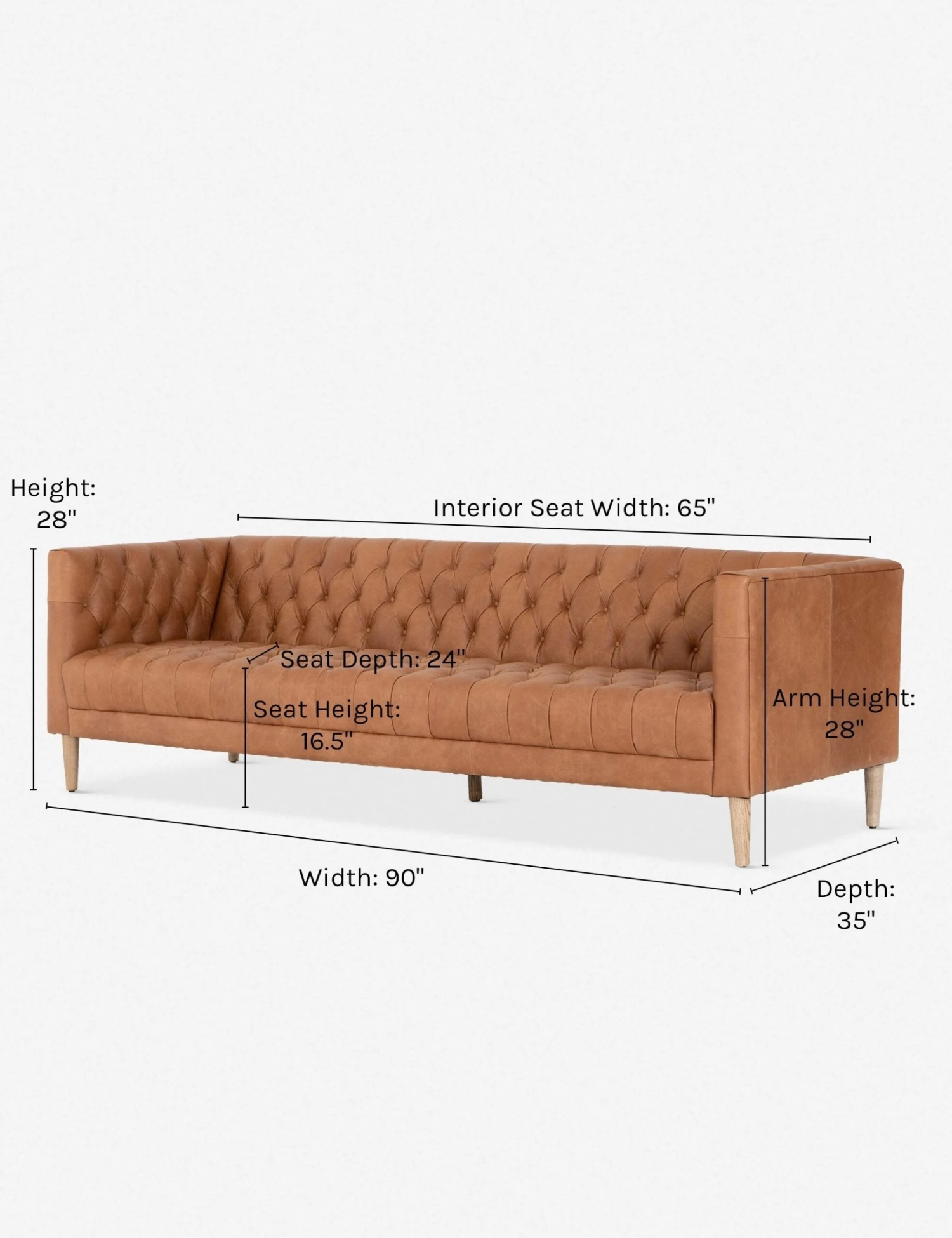 Breanne Leather Sofa - Image 17