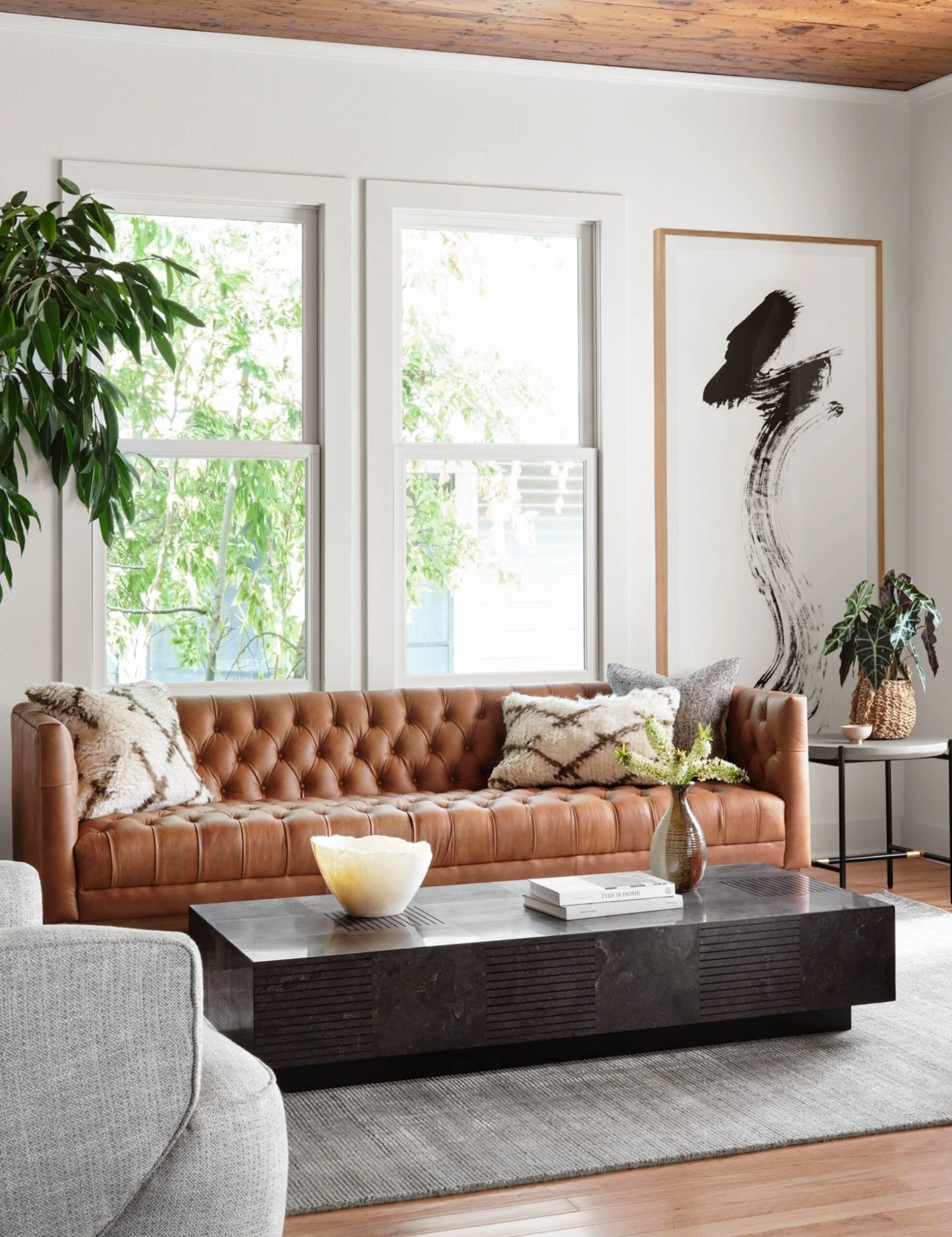Breanne Leather Sofa - Image 2