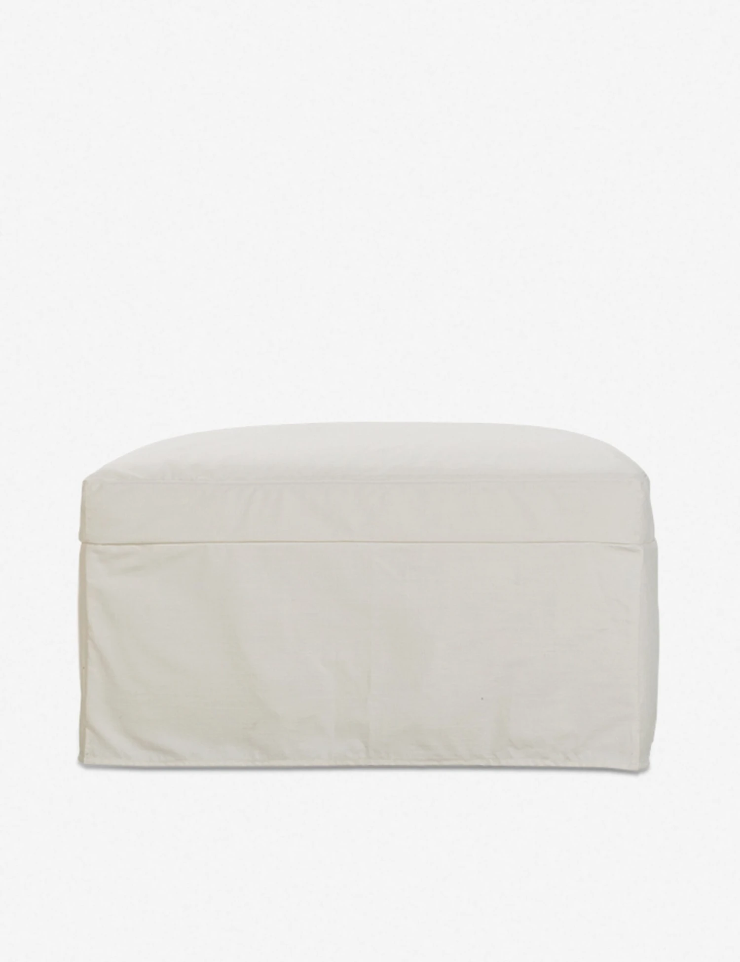 Myla Slipcover Ottoman