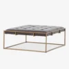 Olwina Square Leather Coffee Table